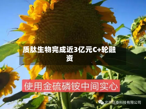 质肽生物完成近3亿元C+轮融资-第1张图片