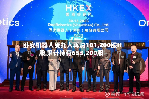 卧安机器人受托人再购101,200股H股 累计持有653,200股-第1张图片