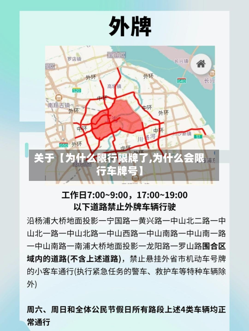 关于【为什么限行限牌了,为什么会限行车牌号】